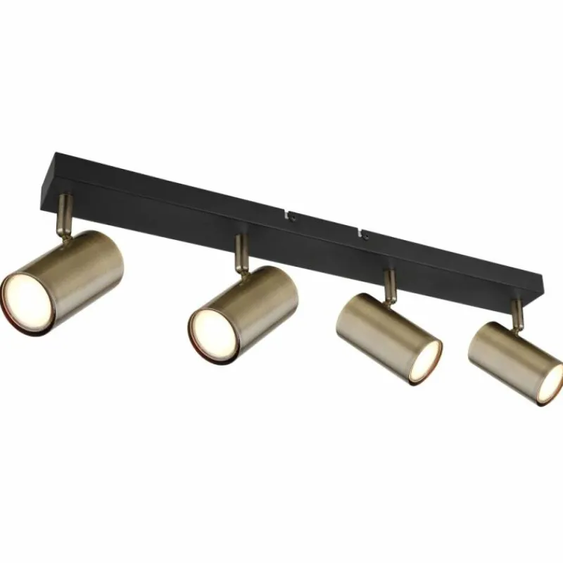 Luminaires Globo Lighting Plafonnier Globo ROBBY Noir, 4 lumières* Spots Et Projecteurs