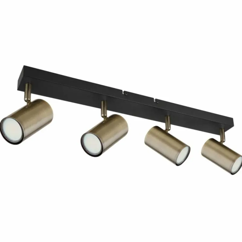 Luminaires Globo Lighting Plafonnier Globo ROBBY Noir, 4 lumières* Spots Et Projecteurs