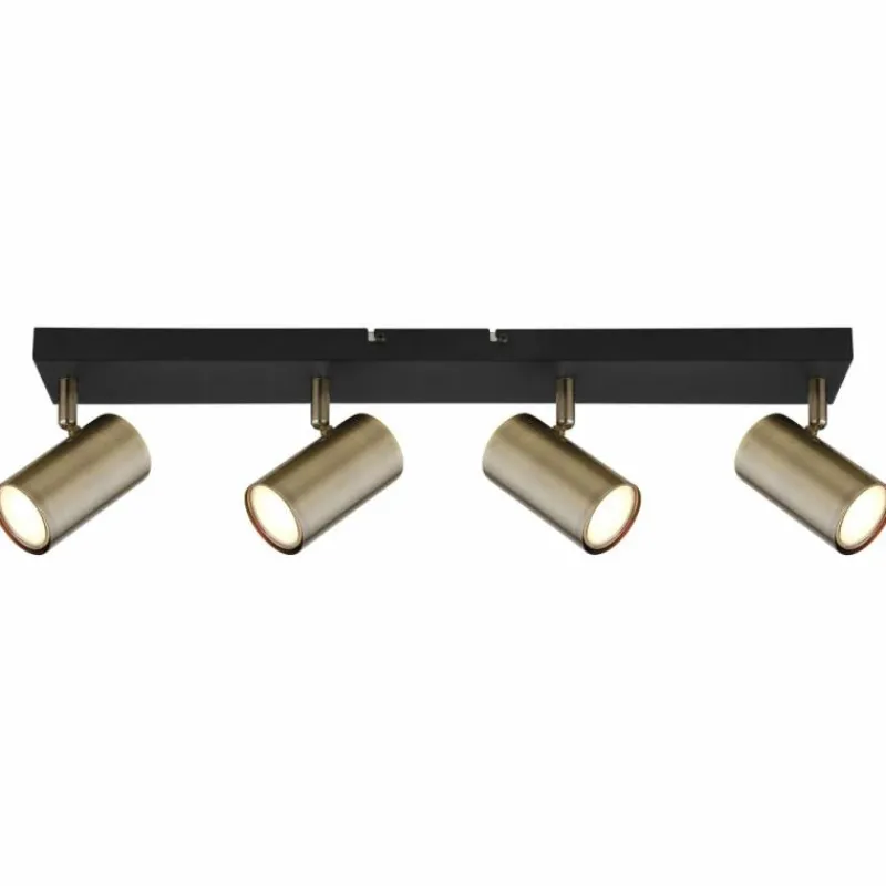 Luminaires Globo Lighting Plafonnier Globo ROBBY Noir, 4 lumières* Spots Et Projecteurs