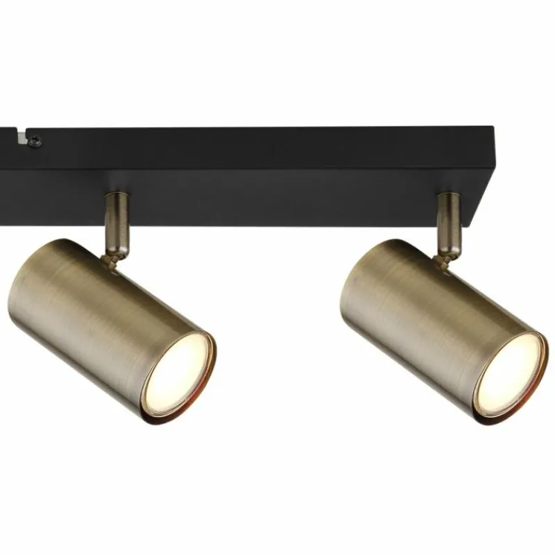 Luminaires Globo Lighting Plafonnier Globo ROBBY Noir, 4 lumières* Spots Et Projecteurs