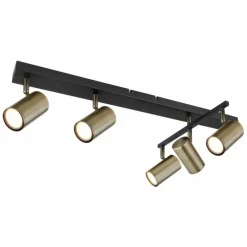 Luminaires Globo Lighting Plafonnier Globo ROBBY Noir, 5 lumières* Spots Et Projecteurs