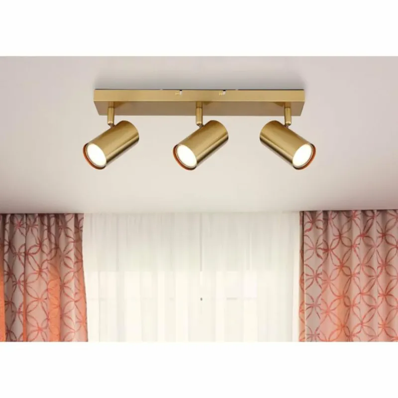 Lampes Dorées-Luminaires Globo Lighting Plafonnier Globo ROBBY Or, 3 lumières