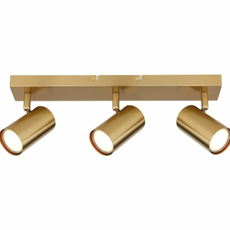 Lampes Dorées-Luminaires Globo Lighting Plafonnier Globo ROBBY Or, 3 lumières