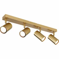 Lampes Dorées-Luminaires Globo Lighting Plafonnier Globo ROBBY Or, 4 lumières