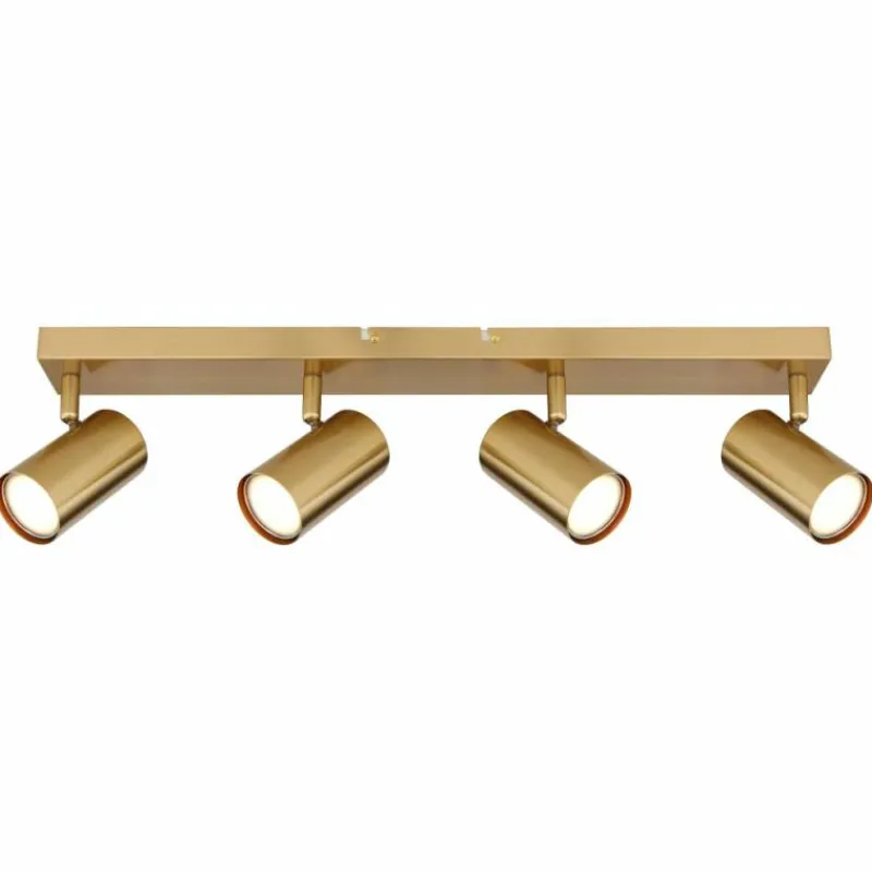 Lampes Dorées-Luminaires Globo Lighting Plafonnier Globo ROBBY Or, 4 lumières