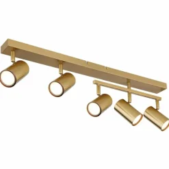 Lampes Dorées-Luminaires Globo Lighting Plafonnier Globo ROBBY Or, 5 lumières