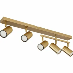 Lampes Dorées-Luminaires Globo Lighting Plafonnier Globo ROBBY Or, 5 lumières