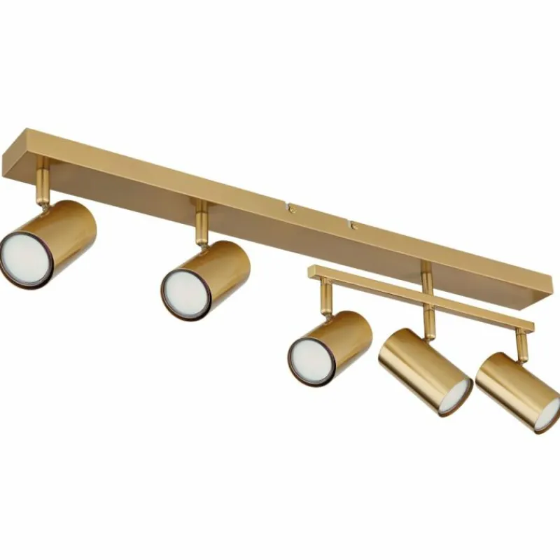 Lampes Dorées-Luminaires Globo Lighting Plafonnier Globo ROBBY Or, 5 lumières