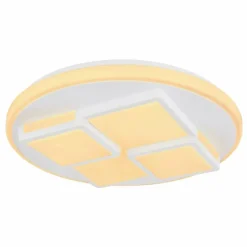 Luminaires Globo Lighting Plafonnier Globo RODERICK LED Blanc, 1 lumière, Télécommandes