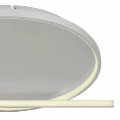 Luminaires Globo Lighting Plafonnier Globo RONDA LED Gris, 1 lumière, Télécommandes* Éclairage Led