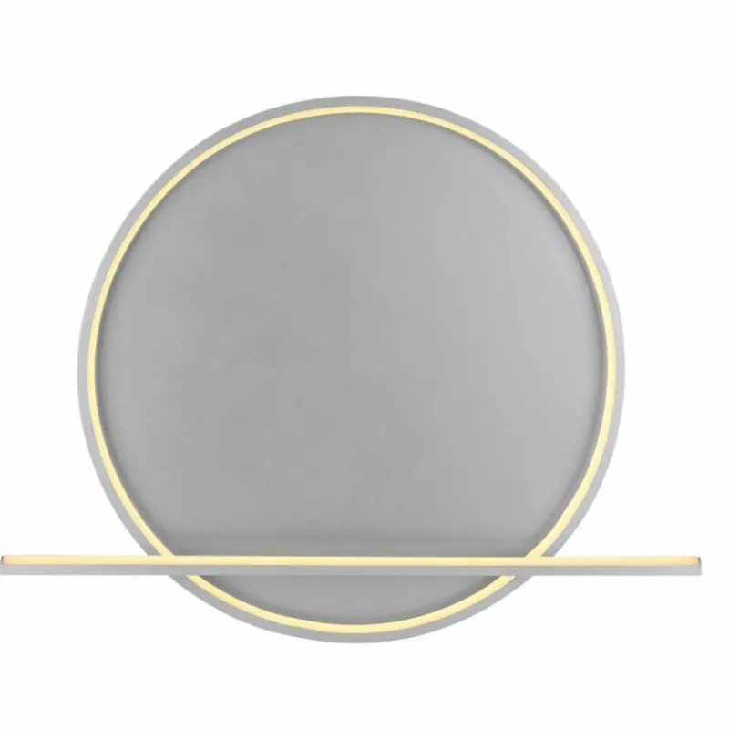 Luminaires Globo Lighting Plafonnier Globo RONDA LED Gris, 1 lumière, Télécommandes* Éclairage Led