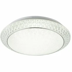 Luminaires Globo Lighting Plafonnier Globo RONJA LED Blanc, 1 lumière, Télécommandes* Éclairage Led