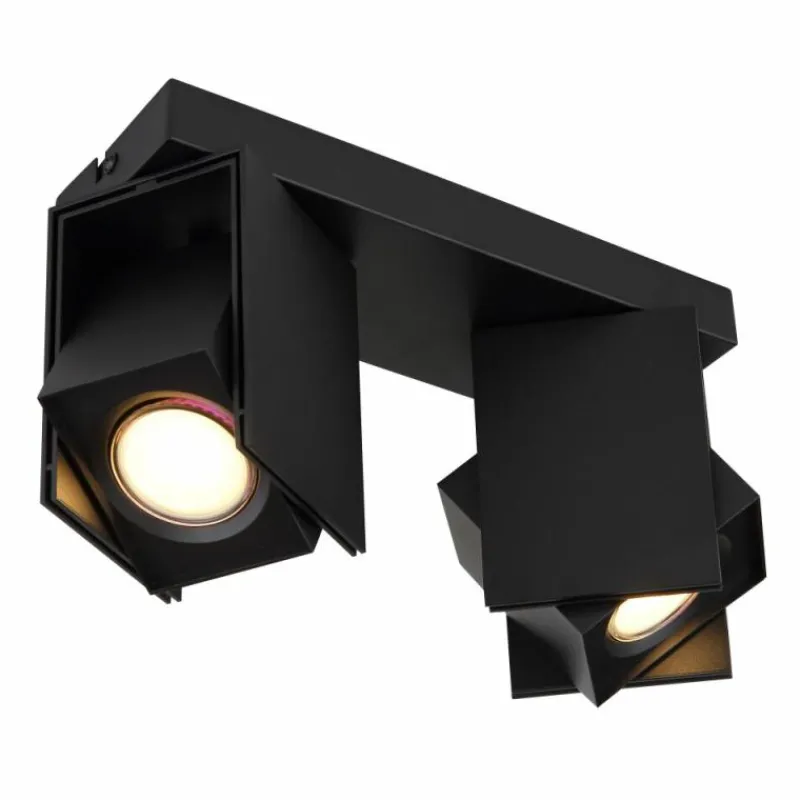 Luminaires Globo Lighting Plafonnier Globo RORY Noir, 2 lumières* Spots Et Projecteurs