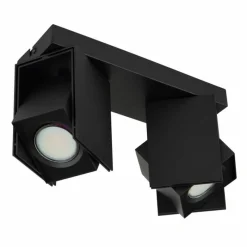 Luminaires Globo Lighting Plafonnier Globo RORY Noir, 2 lumières* Spots Et Projecteurs