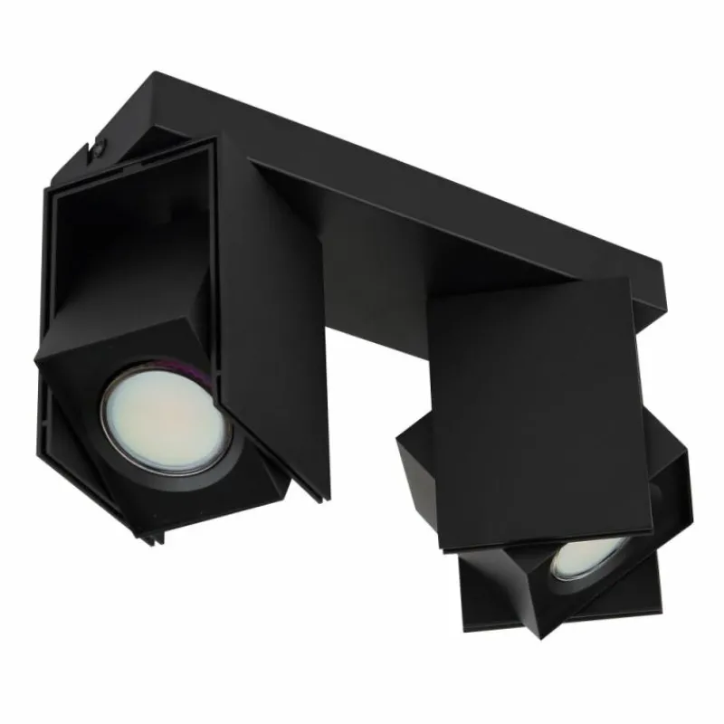 Luminaires Globo Lighting Plafonnier Globo RORY Noir, 2 lumières* Spots Et Projecteurs