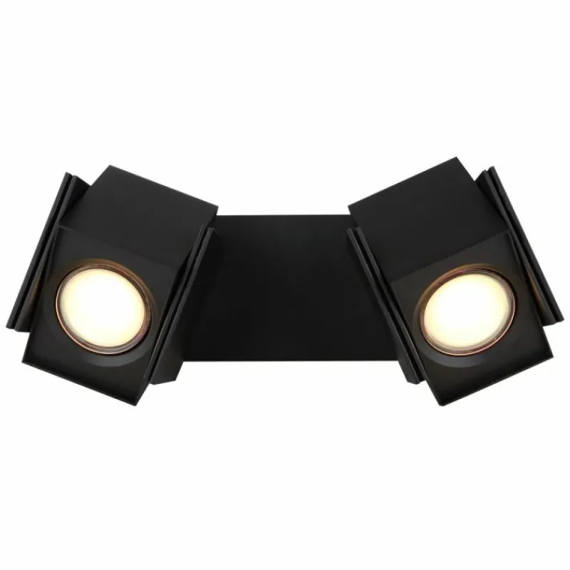 Luminaires Globo Lighting Plafonnier Globo RORY Noir, 2 lumières* Spots Et Projecteurs