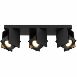 Luminaires Globo Lighting Plafonnier Globo RORY Noir, 3 lumières* Spots Et Projecteurs