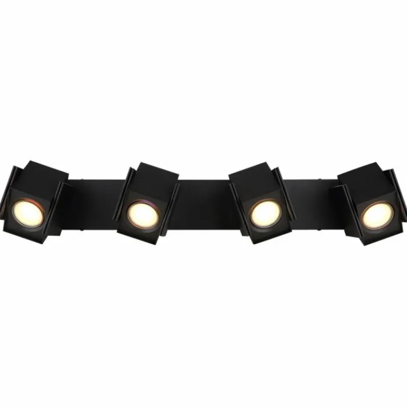 Luminaires Globo Lighting Plafonnier Globo RORY Noir, 4 lumières* Spots Et Projecteurs