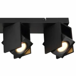 Luminaires Globo Lighting Plafonnier Globo RORY Noir, 4 lumières* Spots Et Projecteurs