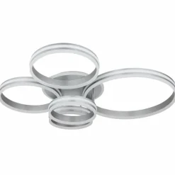 Luminaires Globo Lighting Plafonnier Globo RUBIO LED Gris, 1 lumière, Télécommandes* Éclairage Led