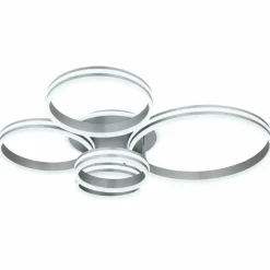 Luminaires Globo Lighting Plafonnier Globo RUBIO LED Gris, 1 lumière, Télécommandes* Éclairage Led