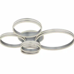 Luminaires Globo Lighting Plafonnier Globo RUBIO LED Gris, 1 lumière, Télécommandes* Éclairage Led