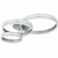 Luminaires Globo Lighting Plafonnier Globo RUBIO LED Gris, 1 lumière, Télécommandes* Éclairage Led