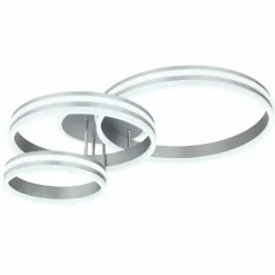 Luminaires Globo Lighting Plafonnier Globo RUBIO LED Gris, 1 lumière, Télécommandes* Éclairage Led