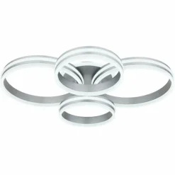 Luminaires Globo Lighting Plafonnier Globo RUBIO LED Gris, 1 lumière, Télécommandes* Éclairage Led