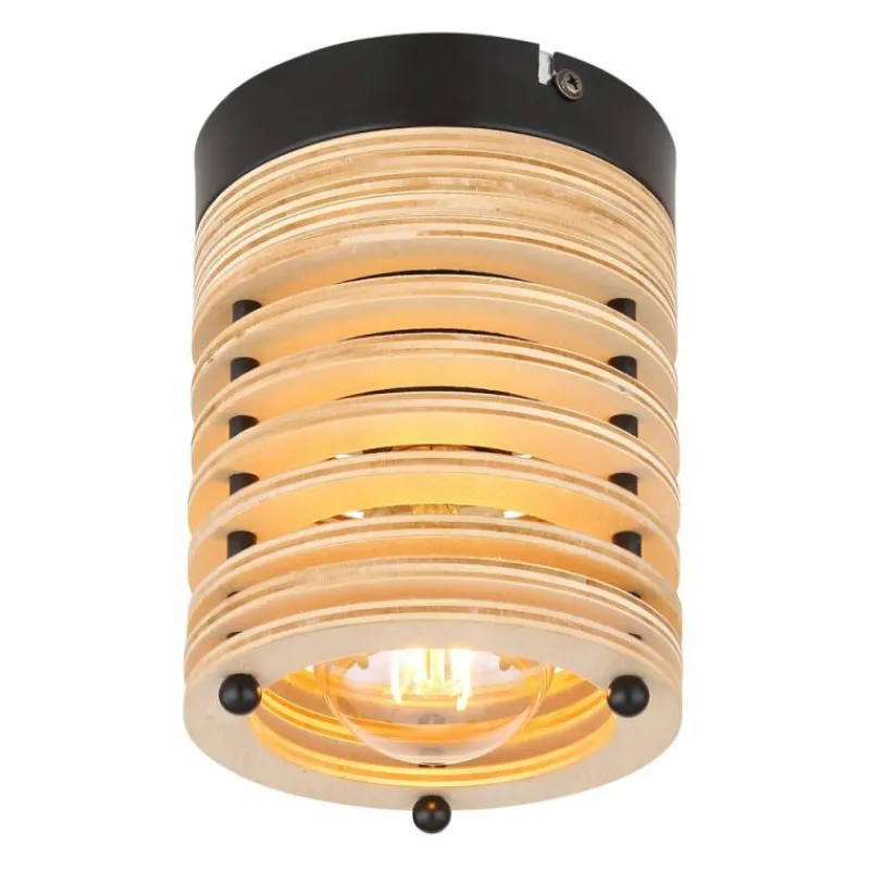 Luminaires Scandinaves-Luminaires Globo Lighting Plafonnier Globo RUTH Noir, 1 lumière