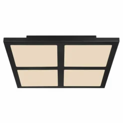 Luminaires Globo Lighting Plafonnier Globo SAHIDA LED Noir, 1 lumière, Télécommandes, Changeur de couleurs