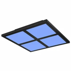 Luminaires Globo Lighting Plafonnier Globo SAHIDA LED Noir, 1 lumière, Télécommandes, Changeur de couleurs