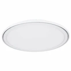 Luminaires Globo Lighting Plafonnier Globo SAMU LED Blanc, 1 lumière, Télécommandes, Changeur de couleurs* Éclairage Led