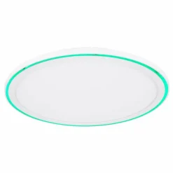 Luminaires Globo Lighting Plafonnier Globo SAMU LED Blanc, 1 lumière, Télécommandes, Changeur de couleurs* Éclairage Led