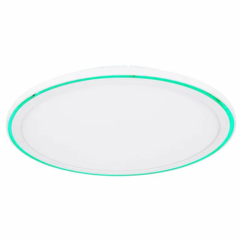 Luminaires Globo Lighting Plafonnier Globo SAMU LED Blanc, 1 lumière, Télécommandes, Changeur de couleurs* Éclairage Led