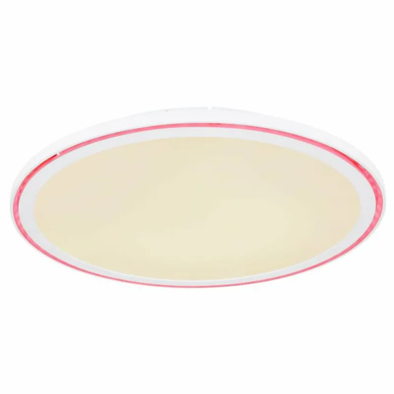 Luminaires Globo Lighting Plafonnier Globo SAMU LED Blanc, 1 lumière, Télécommandes, Changeur de couleurs* Éclairage Led