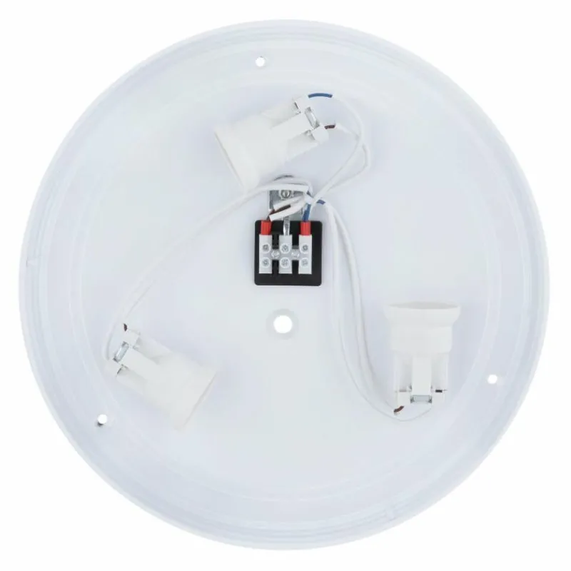 Lampes En Tissu-Luminaires Globo Lighting Plafonnier Globo SANNA Blanc, 3 lumières