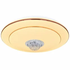 Luminaires Globo Lighting Plafonnier Globo SANTINA LED Blanc, 1 lumière, Télécommandes