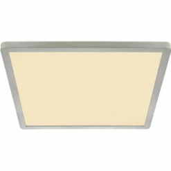 Luminaires Globo Lighting Plafonnier Globo SAPANA LED Nickel mat, Blanc, 1 lumière* Éclairage Led