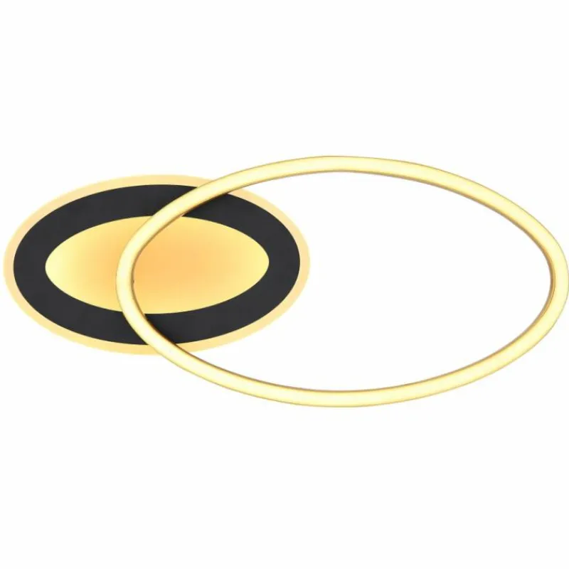 Lampes Dorées-Luminaires Globo Lighting Plafonnier Globo SILLA LED Or, Noir, 1 lumière, Télécommandes