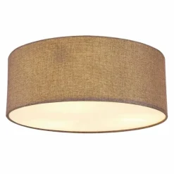 Lampes En Tissu-Luminaires Globo Lighting Plafonnier Globo SIMONE Blanc, 3 lumières