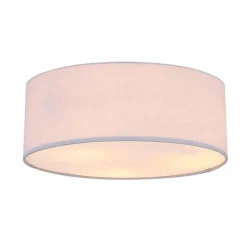 Lampes En Tissu-Luminaires Globo Lighting Plafonnier Globo SIMONE Blanc, 3 lumières