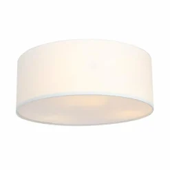 Lampes En Tissu-Luminaires Globo Lighting Plafonnier Globo SIMONE Blanc, 3 lumières