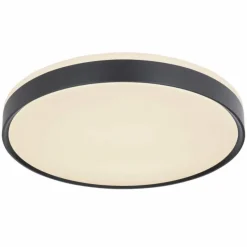 Luminaires Globo Lighting Plafonnier Globo SONNY LED Noir, Blanc, 1 lumière, Télécommandes* Éclairage Led