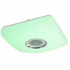 Luminaires Globo Lighting Plafonnier Globo SQUARE LED Blanc, 1 lumière, Télécommandes, Changeur de couleurs