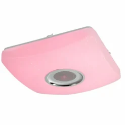 Luminaires Globo Lighting Plafonnier Globo SQUARE LED Blanc, 1 lumière, Télécommandes, Changeur de couleurs