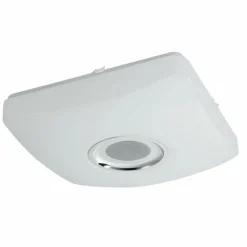 Luminaires Globo Lighting Plafonnier Globo SQUARE LED Blanc, 1 lumière, Télécommandes, Changeur de couleurs