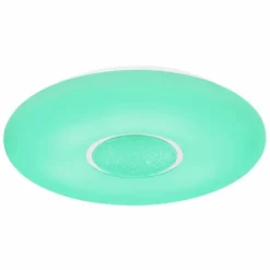 Luminaires Globo Lighting Plafonnier Globo SULLY LED Blanc, 1 lumière, Télécommandes, Changeur de couleurs