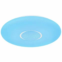 Luminaires Globo Lighting Plafonnier Globo SULLY LED Blanc, 1 lumière, Télécommandes, Changeur de couleurs