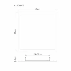 Luminaires Globo Lighting Plafonnier Globo SUZAKU LED Noir, 1 lumière* Éclairage Led